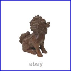 Vintage Chinese Boxwood Carved Kirin Fengshui Figure GB329