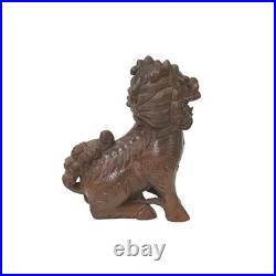 Vintage Chinese Boxwood Carved Kirin Fengshui Figure GB329
