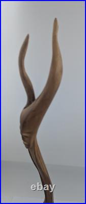 Vintage Drift Wood Carved Man Faces Spirit Wizard Whittle Sculpture Art Vintage Drift Wood Carved Man Faces Spirit Wizard Whittle Sculpture Art