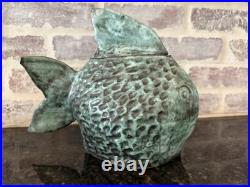 Vintage Florida Primitive Art Handmade Sculpture Folk Art Fish 1980's Rare
