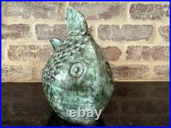Vintage Florida Primitive Art Handmade Sculpture Folk Art Fish 1980's Rare