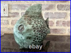 Vintage Florida Primitive Art Handmade Sculpture Folk Art Fish 1980's Rare