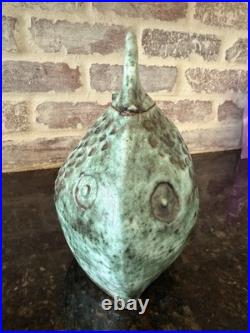 Vintage Florida Primitive Art Handmade Sculpture Folk Art Fish 1980's Rare