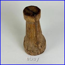 Vintage Folk Art Hand Carved Towering Abstract Wood Sculpture