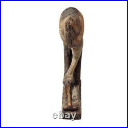 Vintage Folk Art Wood Carving Statue Sculpture African Farmers Haitian Haiti Vintage Folk Art Wood Carving Statue Sculpture African Farmers Haitian Haiti
