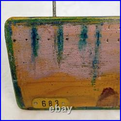 Vintage Folk Art Wood Sculpture Fish by Dick Libby Dickinson's Weathervane 683