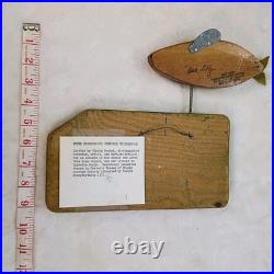 Vintage Folk Art Wood Sculpture Fish by Dick Libby Dickinson's Weathervane 683