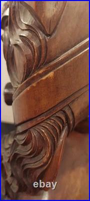 Vintage Hand-Carved Balinese Teak Bust Sculpture, Klung Kung