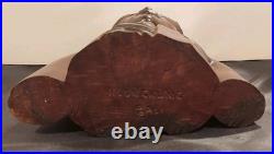 Vintage Hand-Carved Balinese Teak Bust Sculpture, Klungkung