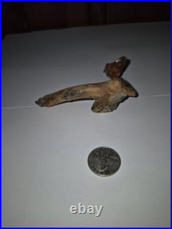 Vintage Hand Carved Driftwood Carving Shore Bird wire legs Sculpture SC
