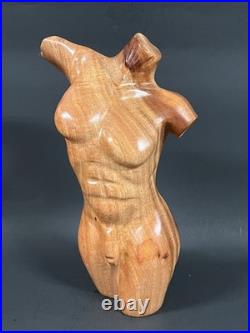 Vintage Hand Carved Male Nude Torso Body Sculpture, Home Decor Vintage Hand Carved Male Nude Torso Body Sculpture, Home Decor