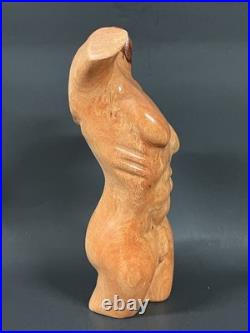 Vintage Hand Carved Male Nude Torso Body Sculpture, Home Decor Vintage Hand Carved Male Nude Torso Body Sculpture, Home Decor