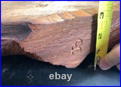 Vintage Hand Carved OAK Wood Man Face WIND Tree Sculpture 18 Hanging Art Signed