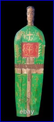 Vintage Hand-Carved Santero Bulto Mexican Folk Art, Priestly Vestments