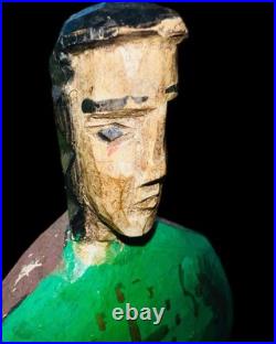 Vintage Hand-Carved Santero Bulto Mexican Folk Art, Priestly Vestments