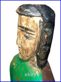 Vintage Hand-Carved Santero Bulto Mexican Folk Art, Priestly Vestments
