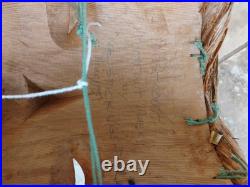 Vintage Hand Carved West Coast Portrait Mask Signed Val Stickings-Duncan'95