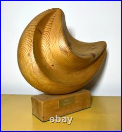 Vintage Handcrafted Abstract Contemporary Wooden Sculpture Large Vintage Handcrafted Abstract Contemporary Wooden Sculpture Large