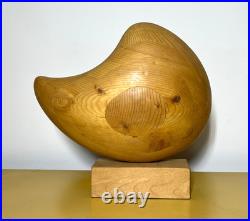 Vintage Handcrafted Abstract Contemporary Wooden Sculpture Large Vintage Handcrafted Abstract Contemporary Wooden Sculpture Large