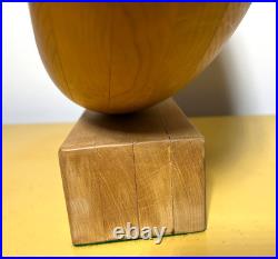 Vintage Handcrafted Abstract Contemporary Wooden Sculpture Large