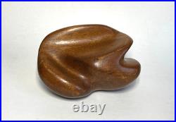 Vintage James Prestini Style Handcrafted Wood Sculpture Contemporary Art