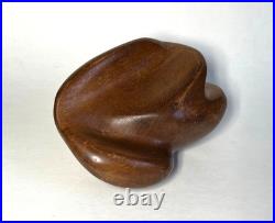 Vintage James Prestini Style Handcrafted Wood Sculpture Contemporary Art