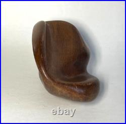 Vintage James Prestini Style Handcrafted Wood Sculpture Contemporary Art