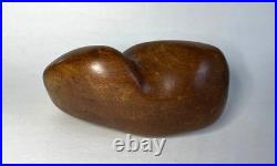 Vintage James Prestini Style Handcrafted Wood Sculpture Contemporary Art