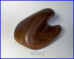 Vintage James Prestini Style Handcrafted Wood Sculpture Contemporary Art