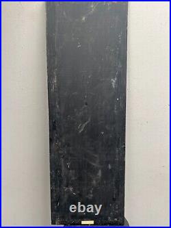 Vintage Japanese Black Lacquer And Stone Wood Panel