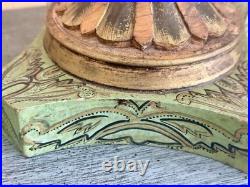 Vintage John Richard's Carved Wood Marble Style Sculpture 21x7.5