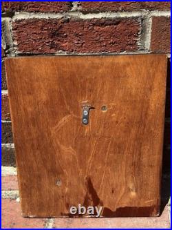 Vintage Juan (J) Ramirez Wood Carved Tribal Sculpture Man& Frame Bolivia, Signed