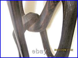 Vintage Large Makonde Shetani African Wood Carving 19.5 Vintage Large Makonde Shetani African Wood Carving 19.5