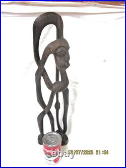 Vintage Large Makonde Shetani African Wood Carving 19.5 Vintage Large Makonde Shetani African Wood Carving 19.5