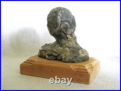 Vintage Male Bust Sculpture, Fine Art Ceramic Male Portrait Statue Vintage Male Bust Sculpture, Fine Art Ceramic Male Portrait Statue