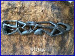 Vintage Mid-Century Makonde Sculpture Shetani East African Wood Carving/Art