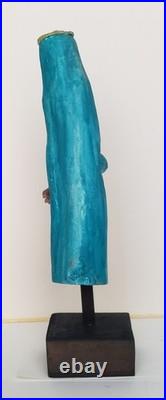 Vintage Mike Rodriguez Virgin Mary Folk Art Wood Carving Signed 1983 Museum Qual