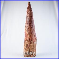 Vintage Native American Chief Handcraft Curved Wood Sculpture Size 20L x 5W