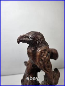 Vintage Natural Organic Driftwood Eagle Root Hand Carved Sculpture Signed Mosley