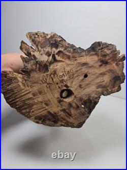 Vintage Natural Organic Driftwood Eagle Root Hand Carved Sculpture Signed Mosley