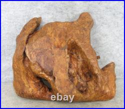 Vintage OOAK Hand Carved Walnut Burl Wood FREEFORM Live Edge Table Decor Bowl