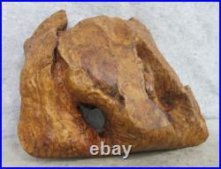 Vintage OOAK Hand Carved Walnut Burl Wood FREEFORM Live Edge Table Decor Bowl