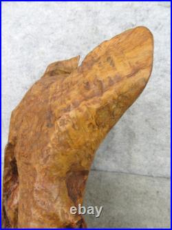 Vintage OOAK Hand Carved Walnut Burl Wood FREEFORM Live Edge Table Decor Bowl
