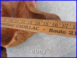 Vintage OOAK Hand Carved Walnut Burl Wood FREEFORM Live Edge Table Decor Bowl