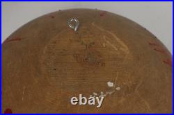 Vintage Orange Wooden Rusty Crusty Assemblage Folk Art Wall Art Signed Reed 00