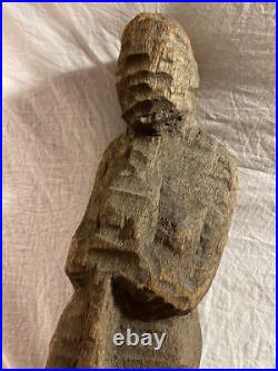 Vintage Original Folk Art Carved Wooden Abstract Sculpture Vintage Original Folk Art Carved Wooden Abstract Sculpture