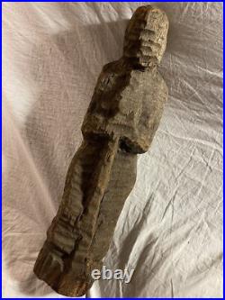 Vintage Original Folk Art Carved Wooden Abstract Sculpture Vintage Original Folk Art Carved Wooden Abstract Sculpture