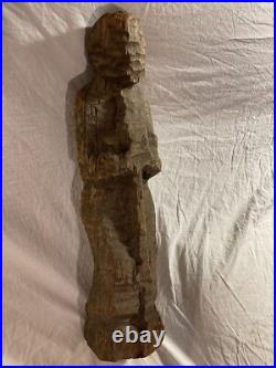 Vintage Original Folk Art Carved Wooden Abstract Sculpture Vintage Original Folk Art Carved Wooden Abstract Sculpture