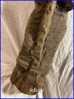 Vintage Original Folk Art Carved Wooden Abstract Sculpture Vintage Original Folk Art Carved Wooden Abstract Sculpture