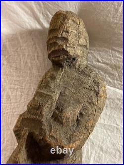 Vintage Original Folk Art Carved Wooden Abstract Sculpture Vintage Original Folk Art Carved Wooden Abstract Sculpture